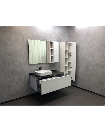 Шкаф пенал Comforty Милан 40 00004136467 подвесной Белый глянец