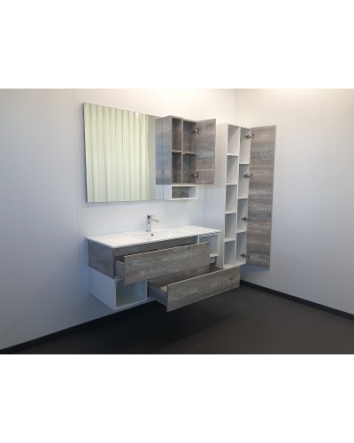 Шкаф пенал Comforty Турин 45 00004136455 подвесной Дуб бежевый