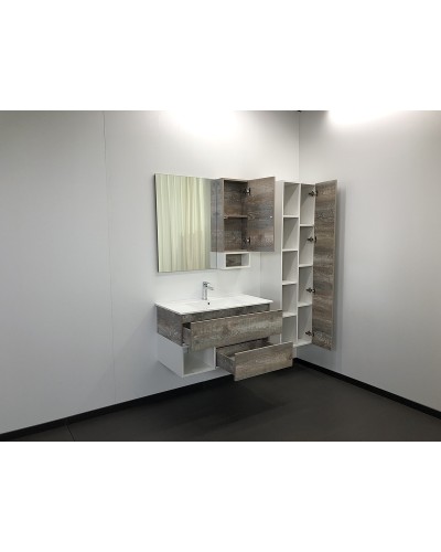 Шкаф пенал Comforty Турин 45 00004136455 подвесной Дуб бежевый