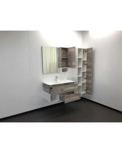 Шкаф пенал Comforty Турин 45 00004136455 подвесной Дуб бежевый