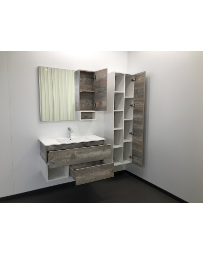 Шкаф пенал Comforty Турин 45 00004136455 подвесной Дуб бежевый