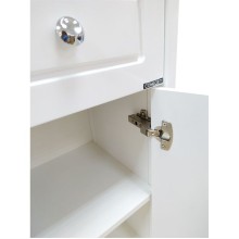 Шкаф полупенал Comforty Тбилиси 40 00003132633 Белый глянец