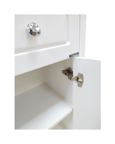 Шкаф полупенал Comforty Тбилиси 40 00003132633 Белый глянец