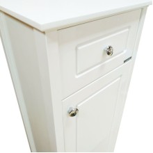 Шкаф полупенал Comforty Тбилиси 40 00003132633 Белый глянец