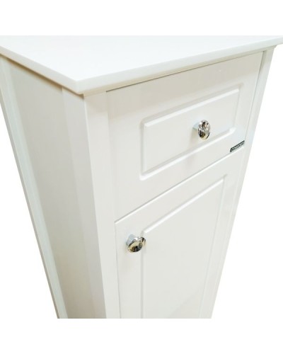 Шкаф полупенал Comforty Тбилиси 40 00003132633 Белый глянец