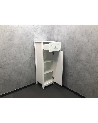 Шкаф полупенал Comforty Тбилиси 40 00003132633 Белый глянец