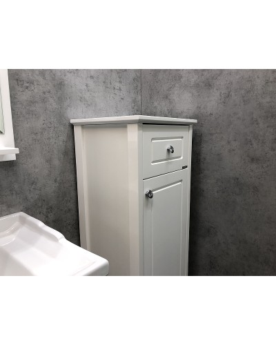 Шкаф полупенал Comforty Тбилиси 40 00003132633 Белый глянец