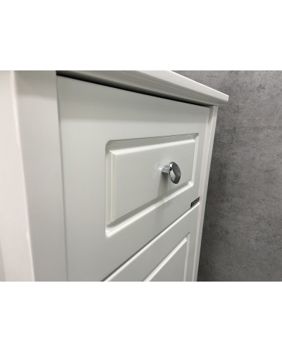 Шкаф полупенал Comforty Тбилиси 40 00003132633 Белый глянец