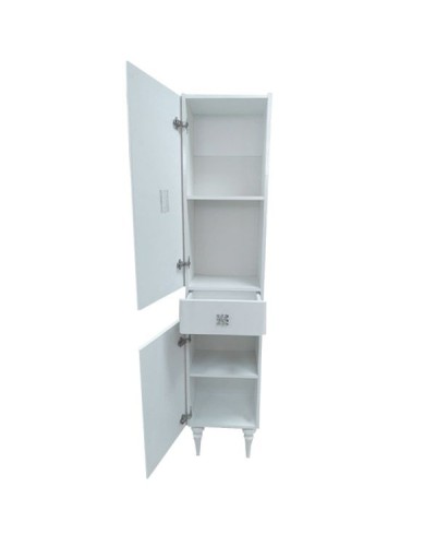 Шкаф пенал Comforty Монако 40 L 00004140124 Белый глянец