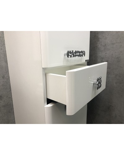 Шкаф пенал Comforty Монако 40 L 00004140124 Белый глянец