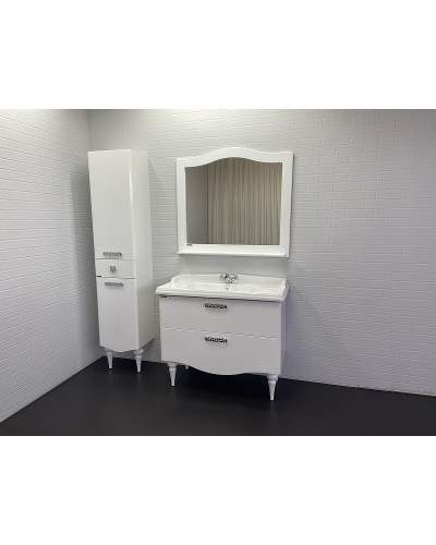 Шкаф пенал Comforty Монако 40 L 00004140124 Белый глянец