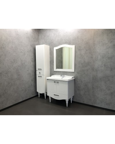 Шкаф пенал Comforty Монако 40 L 00004140124 Белый глянец