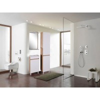 Пенал напольный белый/дуб золотой R ASB-Mebel Марко