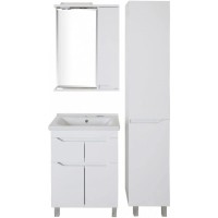 Пенал напольный белый R ASB-Mebel Бари