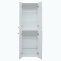 Шкаф пенал Dreja 50 77.0301W подвесной Белый глянец