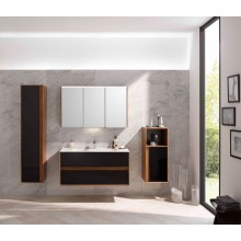 Шкаф пенал Vitra Metropole 40 L 58204 подвесной Сливовое дерево Черный