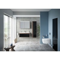 Шкаф пенал Vitra Metropole 40 L 58204 подвесной Сливовое дерево Черный