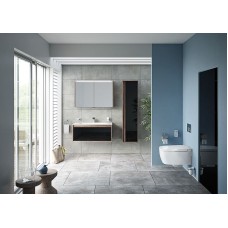 Шкаф пенал Vitra Metropole 40 L 58204 подвесной Сливовое дерево Черный