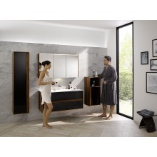 Шкаф пенал Vitra Metropole 40 L 58204 подвесной Сливовое дерево Черный