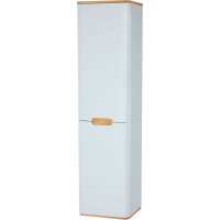 Шкаф пенал Vitra Sento 40 L 60854 подвесной с бельевой корзиной Белый матовый