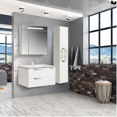 Шкаф пенал Roca Lago 35 857297806 подвесной Белый глянец