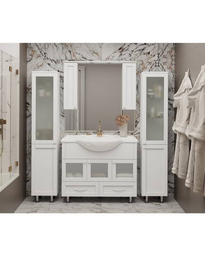 Латте - 35 Пенал левый белая эмаль