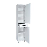 Терра - 40 Пенал белый с 1 ящ. правый