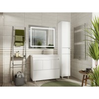 Алиса - 35 Пенал с 1 ящ. напольный белый левый