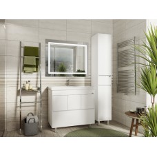 Алиса - 35 Пенал с 1 ящ. напольный белый правый