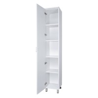 Дива - 35 Пенал напольный белый левый