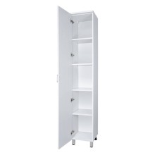 Дива - 35 Пенал напольный белый левый