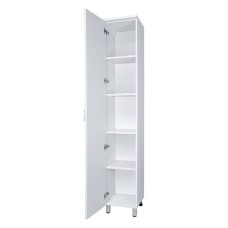 Дива - 35 Пенал напольный белый левый