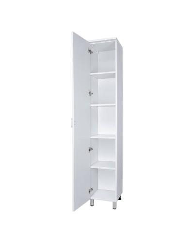 Дива - 35 Пенал напольный белый левый