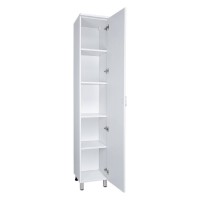 Дива - 35 Пенал напольный белый правый