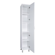 Дива - 35 Пенал напольный белый правый