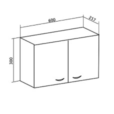Подвесной шкаф Runo Рондо 60 00000001089 Белый
