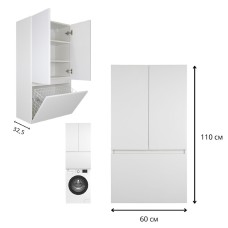 Амур - 60 шкаф над стиральной машиной с Б/К ПВХ
