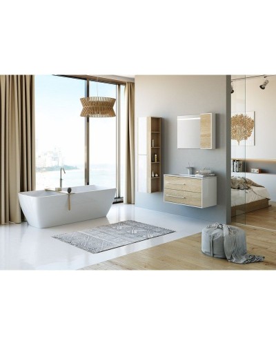 Подвесной шкаф Aqwella 5 Stars Майами 25 Mai.04.25 Дуб сонома Белый