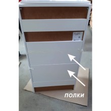 Амур - 60 шкаф над стиральной машиной с полками ПВХ