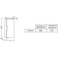 Подвесная колонна натуральный темный дуб шарниры справа Jacob Delafon Stillness EB2006D-P7