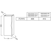 Подвесная колонна натуральный темный дуб шарниры слева Jacob Delafon Stillness EB2006G-P7