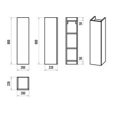 Поло - 20 Шкаф подвесной универс. комбинир.