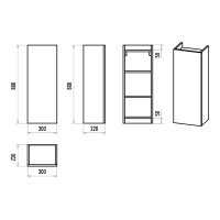 Поло - 30 Шкаф подвесной универс. комбинир.