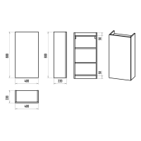 Поло - 40 Шкаф подвесной универс. комбинир.