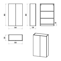 Поло - 50 Шкаф подвесной универс. комбинир.