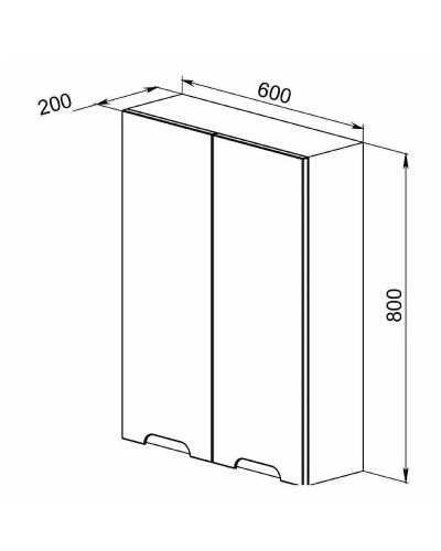 Подвесной шкаф Orange Рио 60 SNR 60-02 Белый