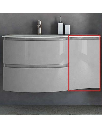 Подвесной шкаф Cezares Vague 34 R 54855 подвесной Grigio lucido