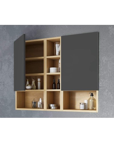 Подвесной шкаф Excellent Tuto 40 L MLEX.0105.400.BLGR Черный Дуб