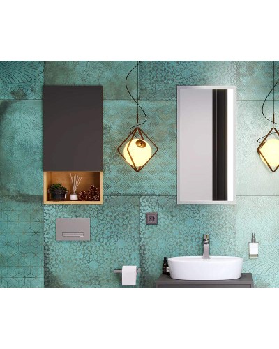 Подвесной шкаф Excellent Tuto 40 R MLEX.0107.400.BLGR Черный Дуб