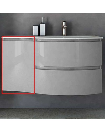 Подвесной шкаф Cezares Vague 34 L 54856 Grigio lucido